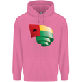 Curled Guinea-Bissau Flag Day Football Childrens Kids Hoodie Azalea