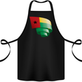 Curled Guinea-Bissau Flag Day Football Cotton Apron 100% Organic Black