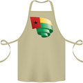 Curled Guinea-Bissau Flag Day Football Cotton Apron 100% Organic Khaki