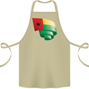 Curled Guinea-Bissau Flag Day Football Cotton Apron 100% Organic Khaki