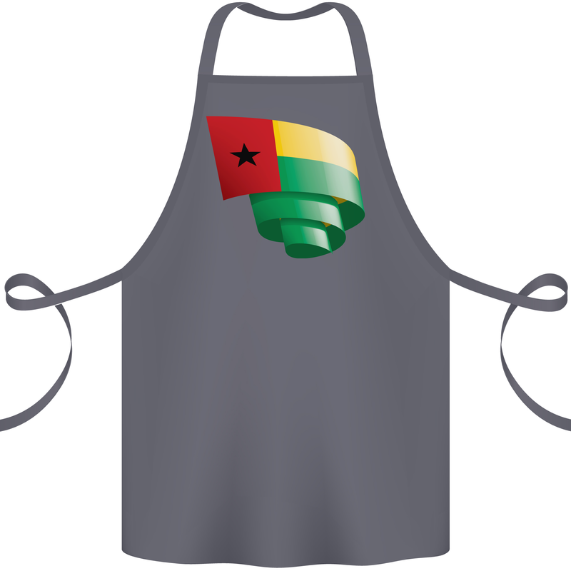 Curled Guinea-Bissau Flag Day Football Cotton Apron 100% Organic Steel