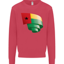 Curled Guinea-Bissau Flag Day Football Kids Sweatshirt Jumper Heliconia