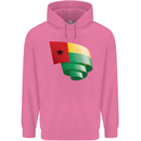 Curled Guinea-Bissau Flag Day Football Mens 80% Cotton Hoodie Azelea
