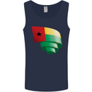 Curled Guinea-Bissau Flag Day Football Mens Vest Tank Top Navy Blue