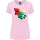 Curled Guinea-Bissau Flag Day Football Womens Wider Cut T-Shirt Light Pink