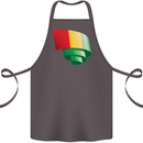 Curled Guinea Flag Guinean Day Football Cotton Apron 100% Organic Dark Grey