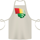 Curled Guinea Flag Guinean Day Football Cotton Apron 100% Organic Natural