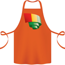 Curled Guinea Flag Guinean Day Football Cotton Apron 100% Organic Orange