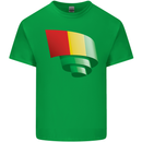 Curled Guinea Flag Guinean Day Football Kids T-Shirt Childrens Irish Green