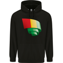 Curled Guinea Flag Guinean Day Football Mens 80% Cotton Hoodie Black