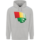 Curled Guinea Flag Guinean Day Football Mens 80% Cotton Hoodie Sports Grey