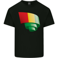 Curled Guinea Flag Guinean Day Football Mens Cotton T-Shirt Tee Top Black