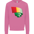 Curled Guinea Flag Guinean Day Football Mens Sweatshirt Jumper Azalea
