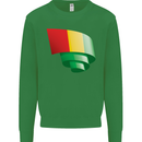 Curled Guinea Flag Guinean Day Football Mens Sweatshirt Jumper Irish Green