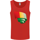Curled Guinea Flag Guinean Day Football Mens Vest Tank Top Red