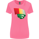 Curled Guinea Flag Guinean Day Football Womens Wider Cut T-Shirt Azalea