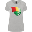 Curled Guinea Flag Guinean Day Football Womens Wider Cut T-Shirt Sports Grey