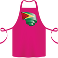 Curled Guyana Flag Guyanese Day Football Cotton Apron 100% Organic Pink