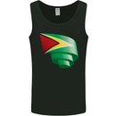 Curled Guyana Flag Guyanese Day Football Mens Vest Tank Top Black
