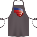 Curled Haiti Flag Haitian Day Football Cotton Apron 100% Organic Dark Grey