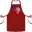 Curled Haiti Flag Haitian Day Football Cotton Apron 100% Organic Maroon