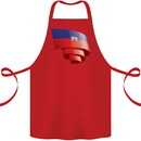Curled Haiti Flag Haitian Day Football Cotton Apron 100% Organic Red