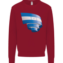 Curled Honduras Flag Honduran Day Football Kids Sweatshirt Jumper Red