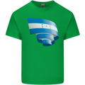 Curled Honduras Flag Honduran Day Football Kids T-Shirt Childrens Irish Green