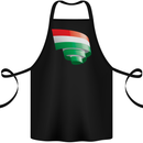 Curled Hungary Flag Hungarian Day Football Cotton Apron 100% Organic Black