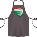Curled Hungary Flag Hungarian Day Football Cotton Apron 100% Organic Dark Grey