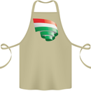 Curled Hungary Flag Hungarian Day Football Cotton Apron 100% Organic Khaki