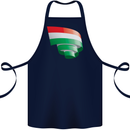 Curled Hungary Flag Hungarian Day Football Cotton Apron 100% Organic Navy Blue