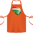 Curled Hungary Flag Hungarian Day Football Cotton Apron 100% Organic Orange