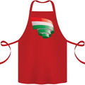 Curled Hungary Flag Hungarian Day Football Cotton Apron 100% Organic Red