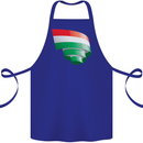 Curled Hungary Flag Hungarian Day Football Cotton Apron 100% Organic Royal Blue
