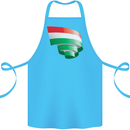 Curled Hungary Flag Hungarian Day Football Cotton Apron 100% Organic Turquoise