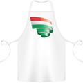 Curled Hungary Flag Hungarian Day Football Cotton Apron 100% Organic White