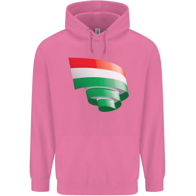 Curled Hungary Flag Hungarian Day Football Mens 80% Cotton Hoodie Azelea