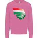 Curled Hungary Flag Hungarian Day Football Mens Sweatshirt Jumper Azalea