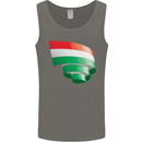 Curled Hungary Flag Hungarian Day Football Mens Vest Tank Top Charcoal