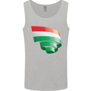Curled Hungary Flag Hungarian Day Football Mens Vest Tank Top Sports Grey