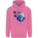 Curled Iceland Flag Icelander Day Football Mens 80% Cotton Hoodie Azelea