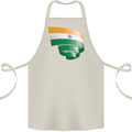 Curled India Flag Indian Day Football Cotton Apron 100% Organic Natural