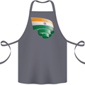 Curled India Flag Indian Day Football Cotton Apron 100% Organic Steel