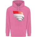 Curled Indonesia Flag Indonesian Day Football Mens 80% Cotton Hoodie Azelea