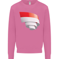 Curled Indonesia Flag Indonesian Day Football Mens Sweatshirt Jumper Azalea
