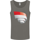 Curled Indonesia Flag Indonesian Day Football Mens Vest Tank Top Charcoal