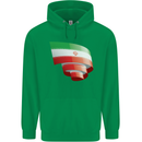 Curled Iran Flag Iranian Day Football Mens 80% Cotton Hoodie Irish Green