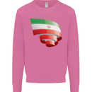 Curled Iran Flag Iranian Day Football Mens Sweatshirt Jumper Azalea