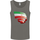 Curled Iran Flag Iranian Day Football Mens Vest Tank Top Charcoal